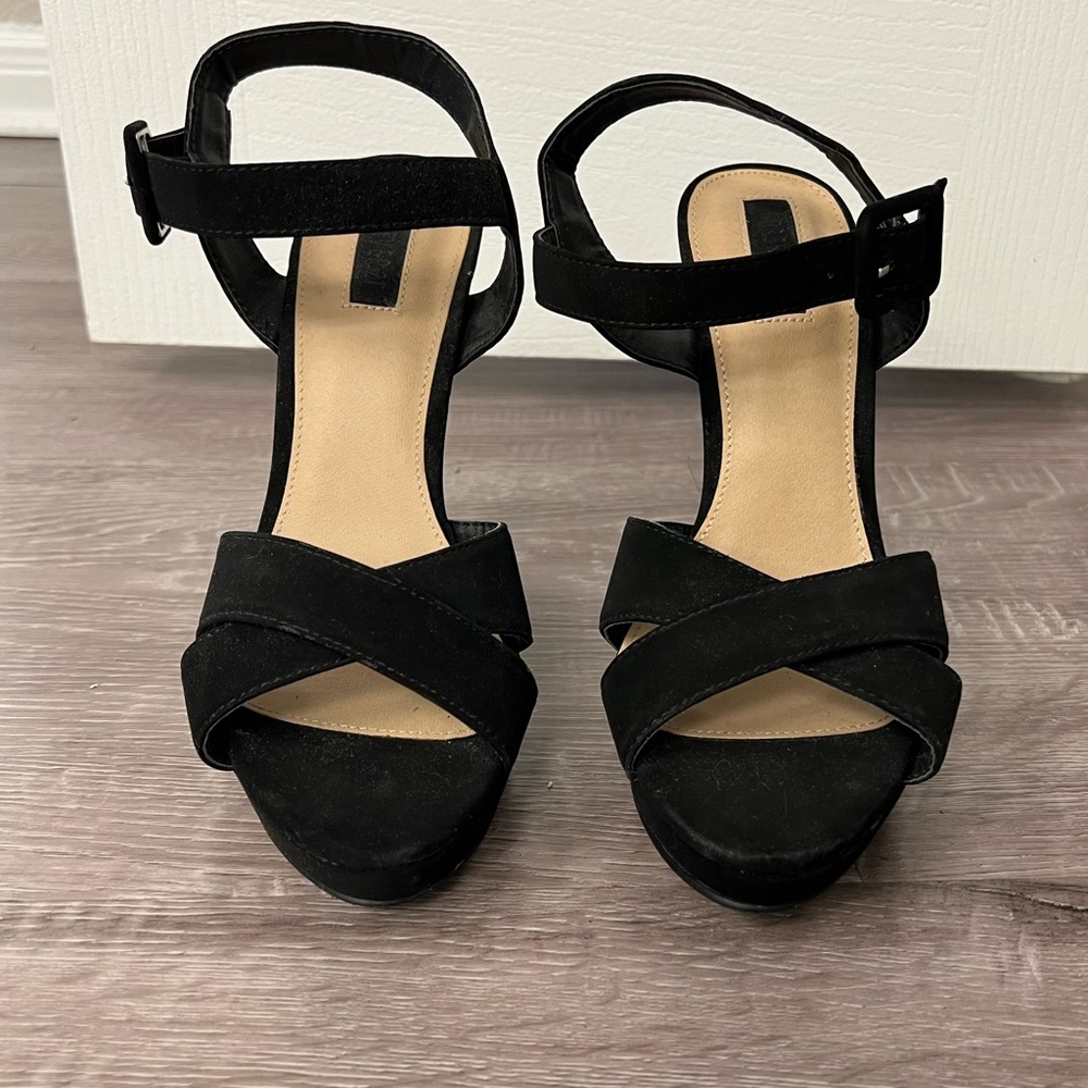 Black Strappy Heels